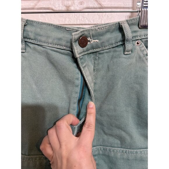 BDG Cutoff Carpenter Short Urban Outfitters Size 31 Green - Picture 4 of 8